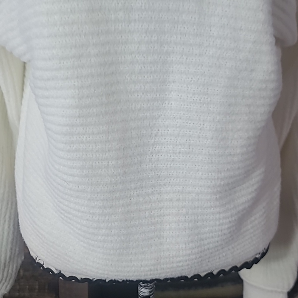 Rachel Zoe Ivory Cowl Neck Sweater Super Soft - Picture 4 of 9